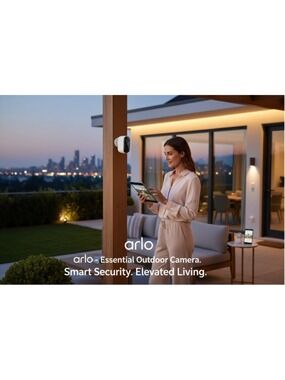 Arlo Essential Security Camera 2K Outdoor 2nd Gen Wireless 2-Way Audio NWT